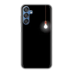Чехол с картинками на черном фоне для Samsung Galaxy M15 (M156) (Лампочка)