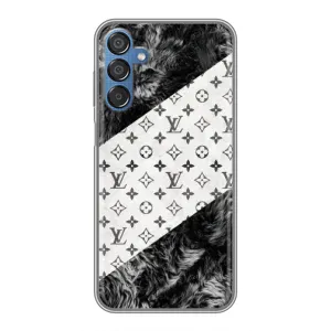 Чехол Стиль Louis Vuitton на Samsung Galaxy M15 (M156) (LV на белом)