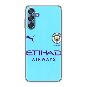 Силиконовые Чехлы принт Футбол на Samsung Galaxy M15 (M156) (Man City)