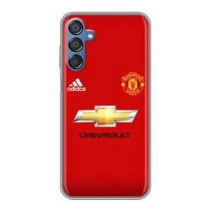 Силиконовые Чехлы принт Футбол на Samsung Galaxy M15 (M156) (Man United)