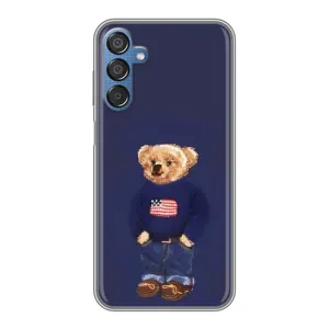 Чехлы Мишка Тедди для Самсунг Галакси М15 (Мишка USA)