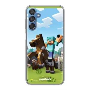 Чохли для Samsung Galaxy M15 (M156) (Персонажі МайнКрафт) (На коні)