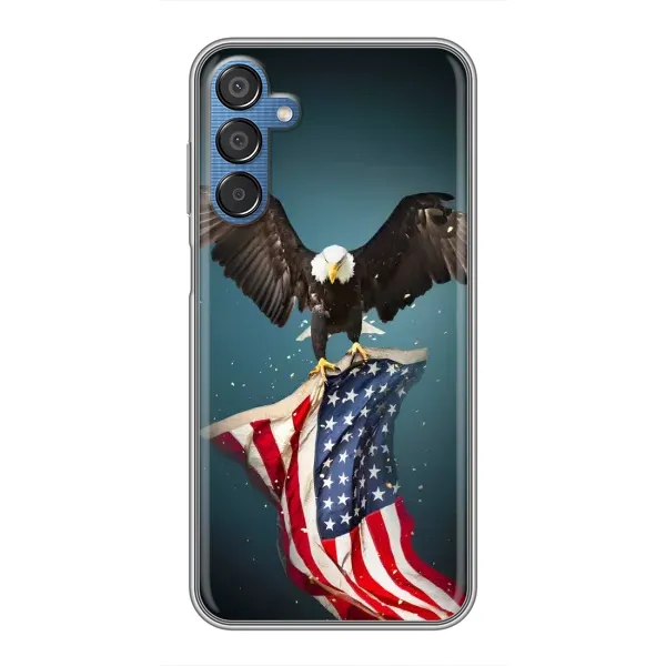 Чехол с рисунком «Орел и флаг» для Samsung Galaxy M15 (M156) Чехол с рисунком «Орел и флаг» для Samsung Galaxy M15 (M156)