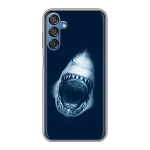 Силиконовый бампер с картинкой животных для Samsung Galaxy M15 (M156) (Пасть Акулы)