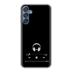 Чехол с картинками на черном фоне для Samsung Galaxy M15 (M156) (Плеер)
