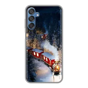 Силиконовый бампер на рождество для Samsung Galaxy M15 (M156) (Поезд)