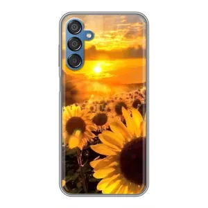 Чехол с Цветами для Samsung Galaxy M15 (M156) (поле подсолнухов)