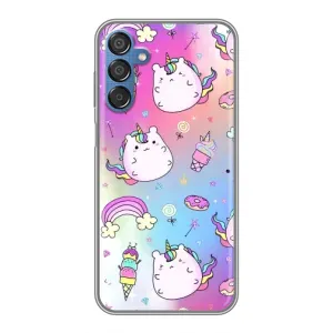 Чехол Unicorn на Samsung Galaxy M15 (M156) (Радуга и Единорог)