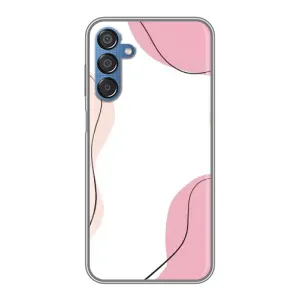 Чехол цветочный дизайн для Samsung Galaxy M15 (M156) (Розовый фон)