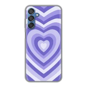 Чехлы с тематикой "Маленькие Сердечки" на Samsung Galaxy M15 (M156) (Сердце фиолет)