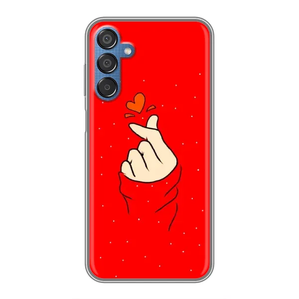 Чехол с рисунком «Сердце на красном» для Samsung Galaxy M15 (M156) Чехол с рисунком «Сердце на красном» для Samsung Galaxy M15 (M156)