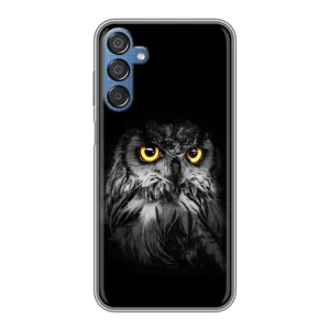 Чехлы с принтом СОВЫ для Samsung Galaxy M15 (M156) (Сова на чёрном)