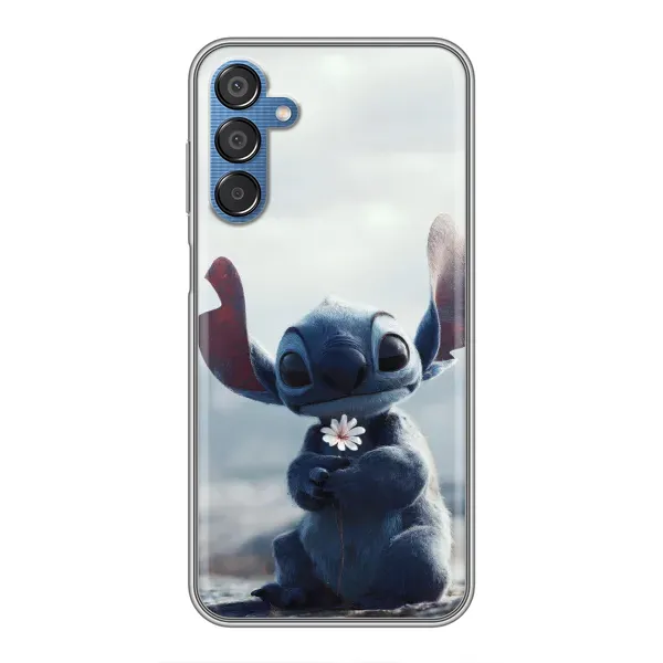 Чехол с рисунком «Стич с цветочком» для Samsung Galaxy M15 (M156) Чехол с рисунком «Стич с цветочком» для Samsung Galaxy M15 (M156)