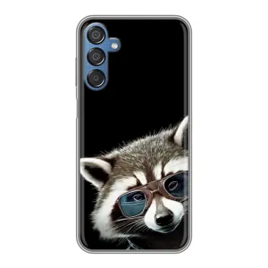 Силиконовый Чехол с Енотами на Samsung Galaxy M15 (M156) (Стильный Енот)