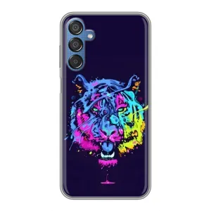 Силиконовый бампер с картинкой животных для Samsung Galaxy M15 (M156) (Тигр-Арт)