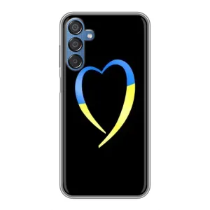 Силіконовий Чохол на Samsung Galaxy M15 (M156) (Я-Україна) (Українське серце)