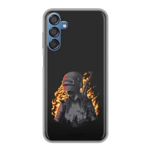 Чохол з картинкою "Герой Pubg" на Samsung Galaxy M15 (M156) (В полум'ї)