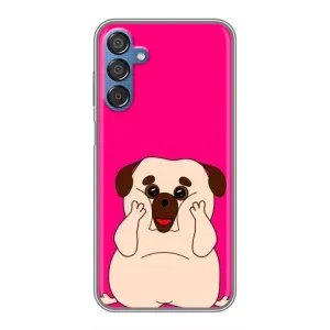 Чехол (ТПУ) Милые собачки для Samsung Galaxy M15 (M156) (Веселый Мопсик)
