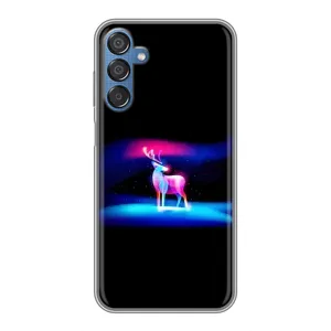 Силиконовый бампер с картинкой животных для Samsung Galaxy M15 (M156) (Яркий олень)