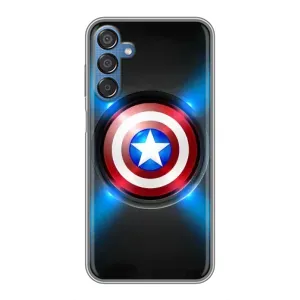 Чохол с Щітом Капітана Америки на Samsung Galaxy M15 (M156) (Яскраий Щит Капітана)