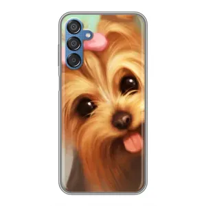 Чехол (ТПУ) Милые собачки для Samsung Galaxy M15 (M156) (Йоршенский терьер)