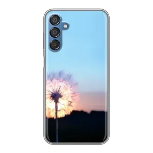 Силиконовый Чехол с одуванчиками на Samsung Galaxy M15 (M156) (Закат с одуванчиком)