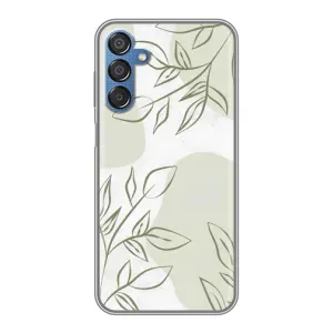 Чехол цветочный дизайн для Samsung Galaxy M15 (M156) (Зелёный дизайн)