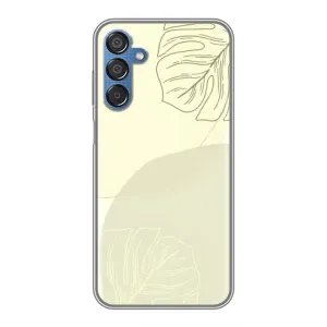Чехол цветочный дизайн для Samsung Galaxy M15 (M156) (Зелёный фон)