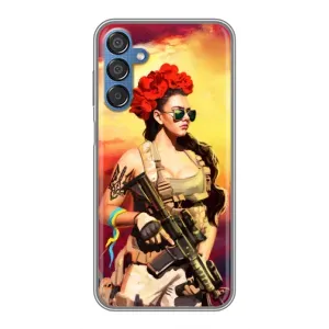 ЗСУ Чехлы (TPU) для Samsung Galaxy M15 (M156) (Женщина солдат)