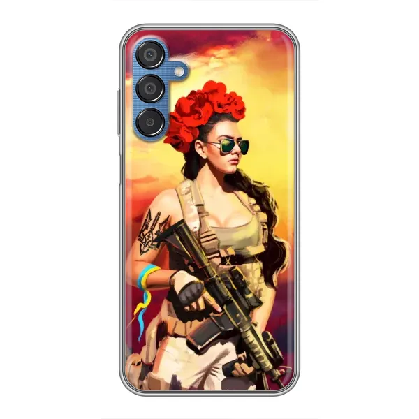 Чехол с рисунком «Женщина солдат» для Samsung Galaxy M15 (M156) Чехол с рисунком «Женщина солдат» для Samsung Galaxy M15 (M156)