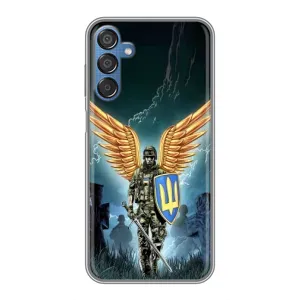 Патриотический Чехол для Samsung Galaxy M15 (M156) (ЗСУ з крильями)