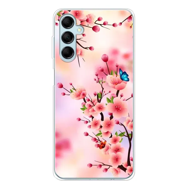 Чехол с рисунком «Бабочки на сакуре» для Samsung Galaxy M16 Чехол с рисунком «Бабочки на сакуре» для Samsung Galaxy M16