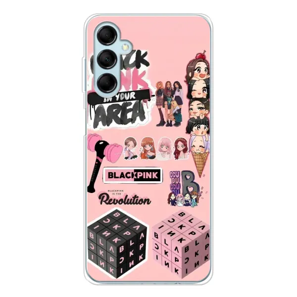 Чехол с рисунком «BLACK PINK коллаж» для Samsung Galaxy M16