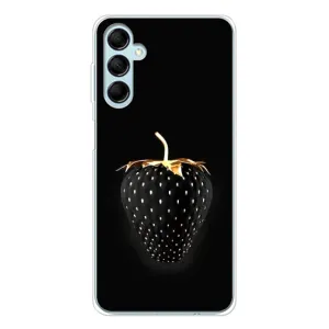 Чехол с изображением вкусной еды для Samsung Galaxy M16 (Чёрная клубника)