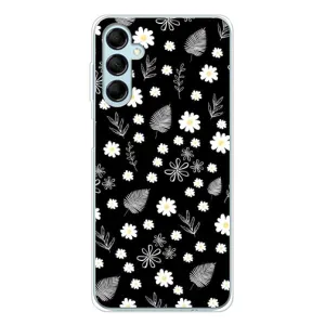 Чехлы с тематикой "ЦВЕТЫ" на Samsung Galaxy M16 (цветение на чорном)