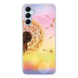 Силиконовый Чехол с одуванчиками на Samsung Galaxy M16 (Цветок-одуванчик)