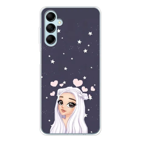 Чехол с рисунком «Девушка и сердечки» для Samsung Galaxy M16 Чехол с рисунком «Девушка и сердечки» для Samsung Galaxy M16