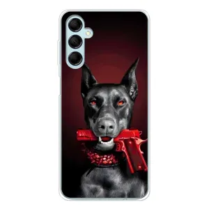 Чехол ДОБЕРМАН для Samsung Galaxy M16 (Доберман злой)
