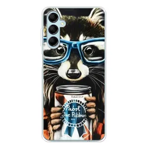 Силіконовий Чохол з Энотами на Samsung Galaxy M16 (Єнот в окулярах)
