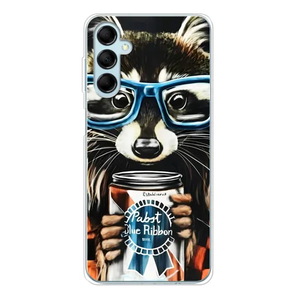 Чехол с рисунком «Енот в очках» для Samsung Galaxy M16 Чехол с рисунком «Енот в очках» для Samsung Galaxy M16