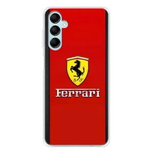 Силіконовий бампер з картинкою машини на Samsung Galaxy M16 (Ferrari Logo)