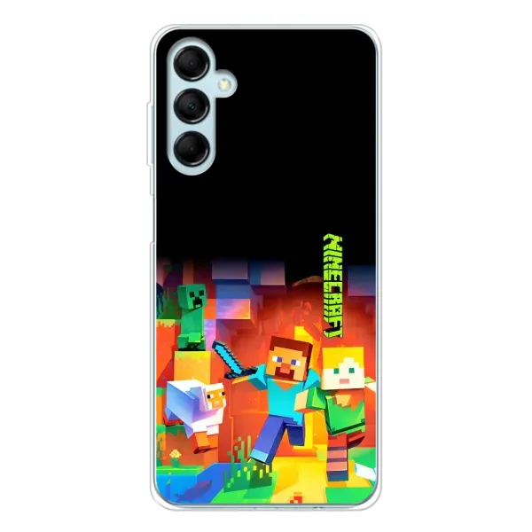 Чехол с рисунком «Герой Майнкрафт» для Samsung Galaxy M16 Чехол с рисунком «Герой Майнкрафт» для Samsung Galaxy M16