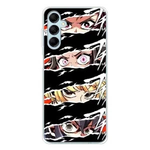 Силиконовые чехлы с глазами Anime для Галакси М16 (Глаза на чорном)