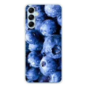 Чехол с изображением вкусной еды для Samsung Galaxy M16 (Голубика)