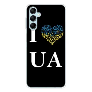 Силиконовый Чехол на Samsung Galaxy M16 (Я-Украина) (I Love UA)