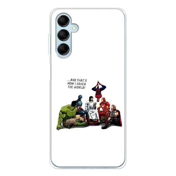 Чехол с рисунком «Иисус супергерой» для Samsung Galaxy M16 Чехол с рисунком «Иисус супергерой» для Samsung Galaxy M16