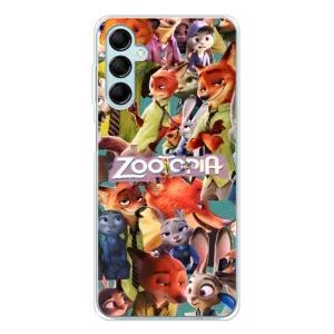 Силиконовый чехол с принтом Зоотрополіс для Samsung Galaxy M16 (Коллаж героев)