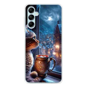 Чохли на Новий Рік Samsung Galaxy M16 (Кіт новорічний)