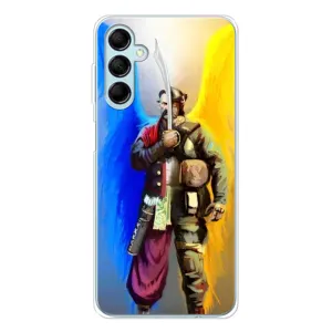 Чехол с картинкой (Патриотический КОЗАК) на Samsung Galaxy M16 (Козак с крыльями)