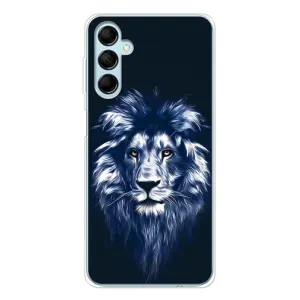 Чохол з картинкою на Samsung Galaxy M16 (Лев – синій)
